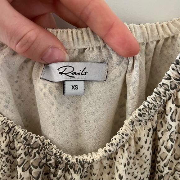 Rails Women’s Cream Adora Snakeskin Print Midi Dress XS - Picture 7 of 10